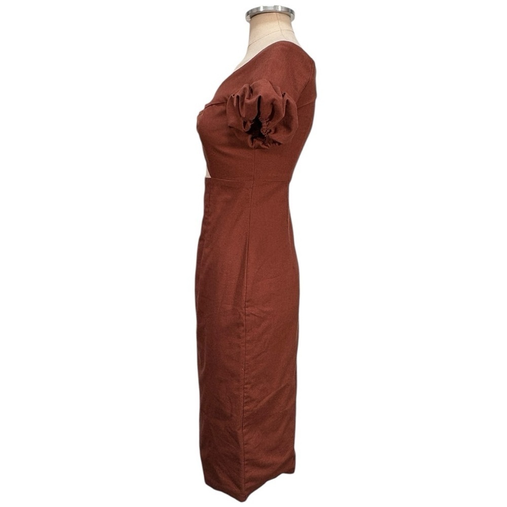 Yaura Toni Off The Shoulder Cut Out Midi Dress Size 6 — image 4 of 8